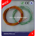 Cable de extensión de termopar tipo K rojo MICC de 2x0.65 mm rojo-amarillo